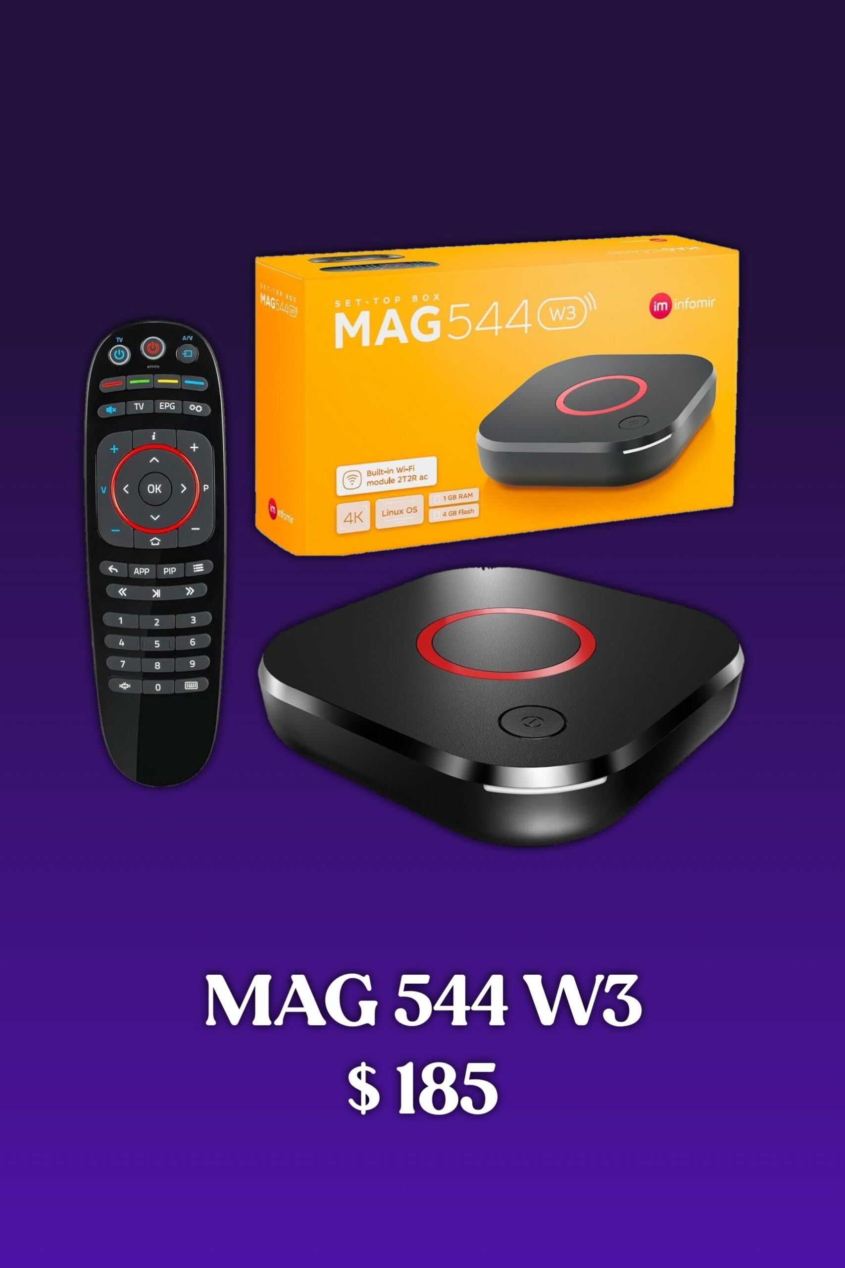 MAG 544 W3 Malta IPTV box